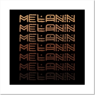 Melanin shades africa lettering Posters and Art